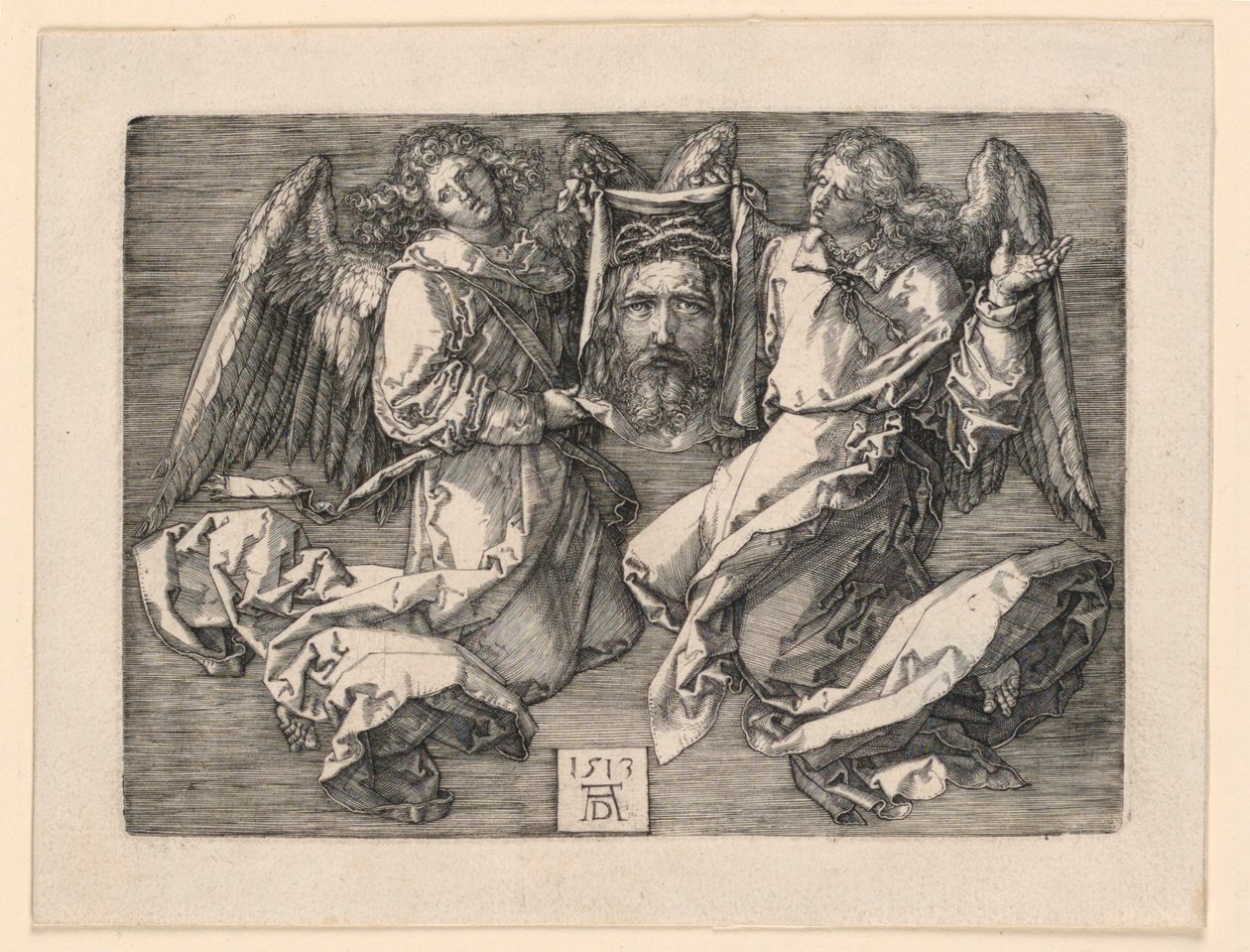 Suaire présenté par deux anges - Albrecht Dürer