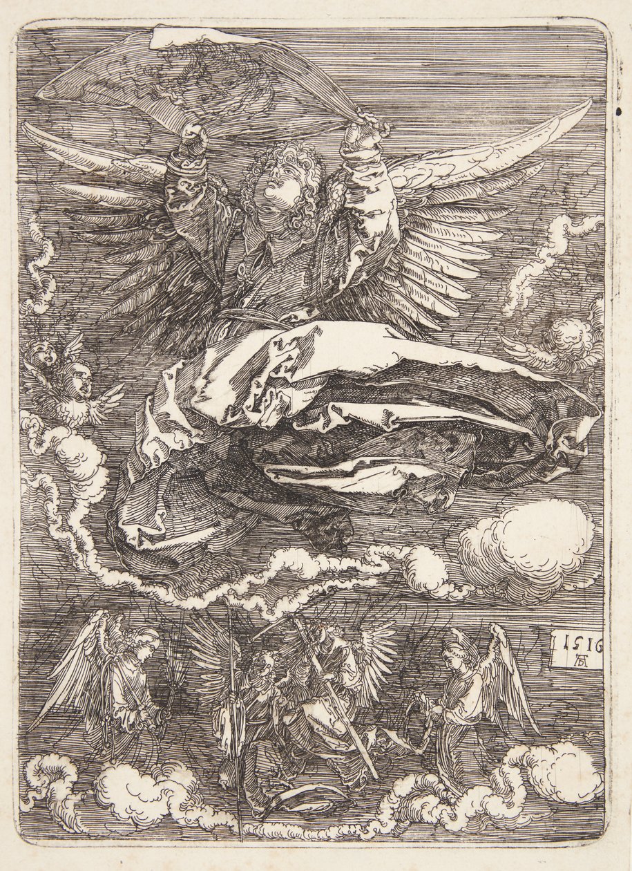Le suaire étendu par un ange - Albrecht Dürer