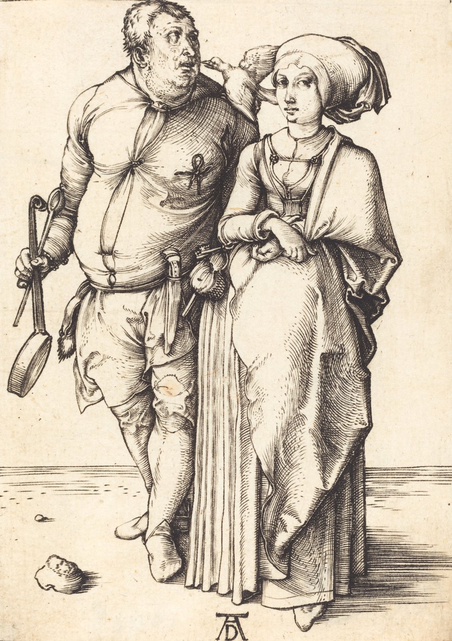 Le Cuisinier et sa femme, vers 1496-1497 - Albrecht Dürer