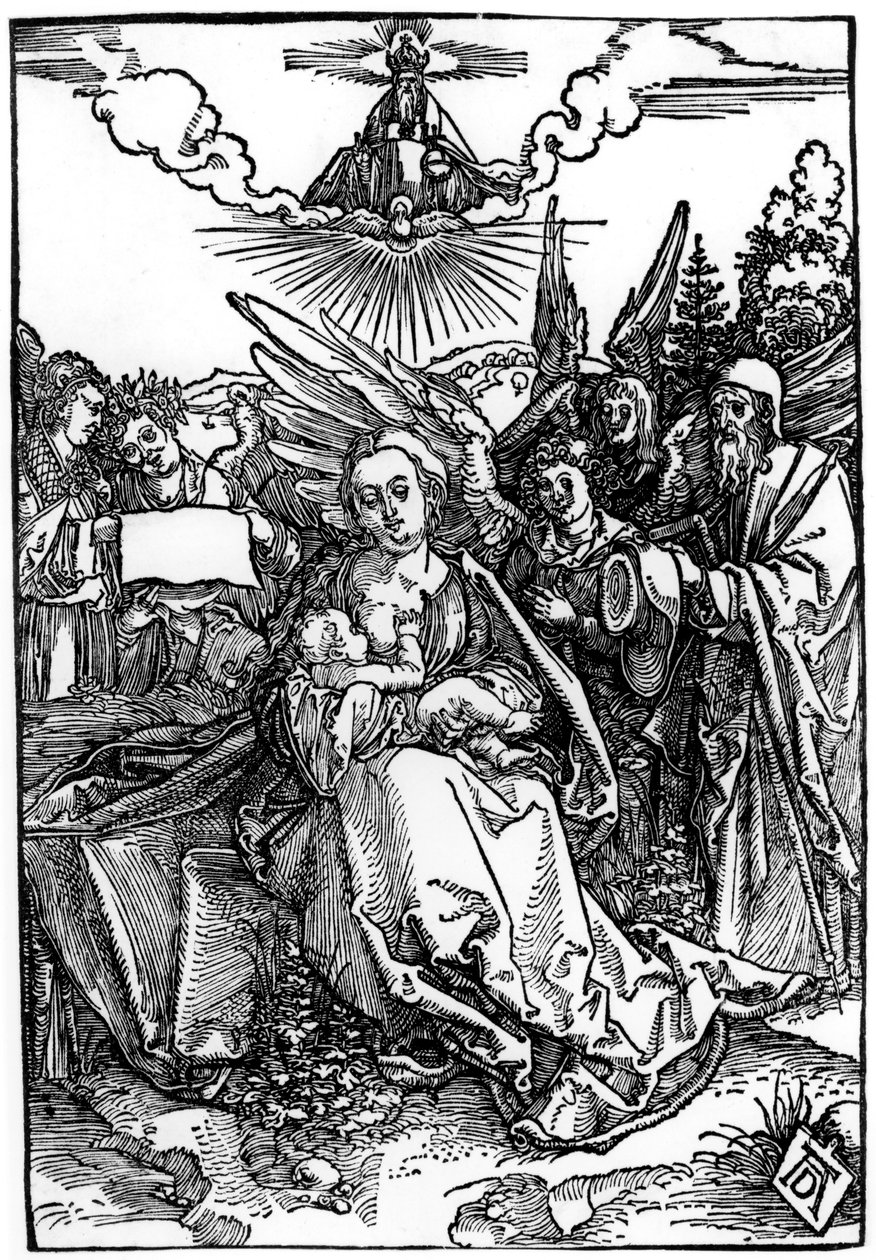 La Sainte Famille avec cinq anges, vers 1504 - Albrecht Dürer