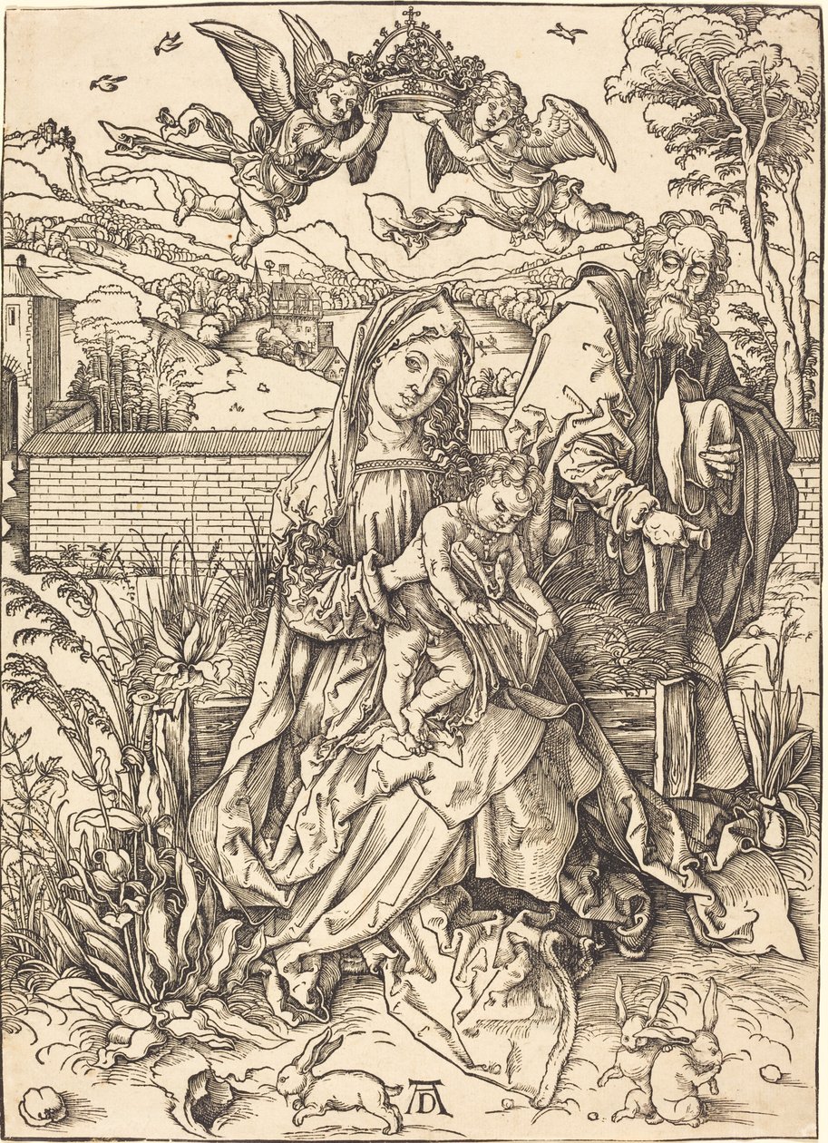 La Sainte Famille avec les trois lièvres - Albrecht Dürer