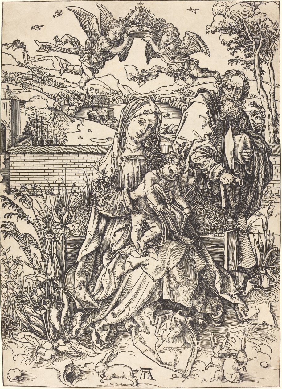 La Sainte Famille avec les trois lièvres - Albrecht Dürer