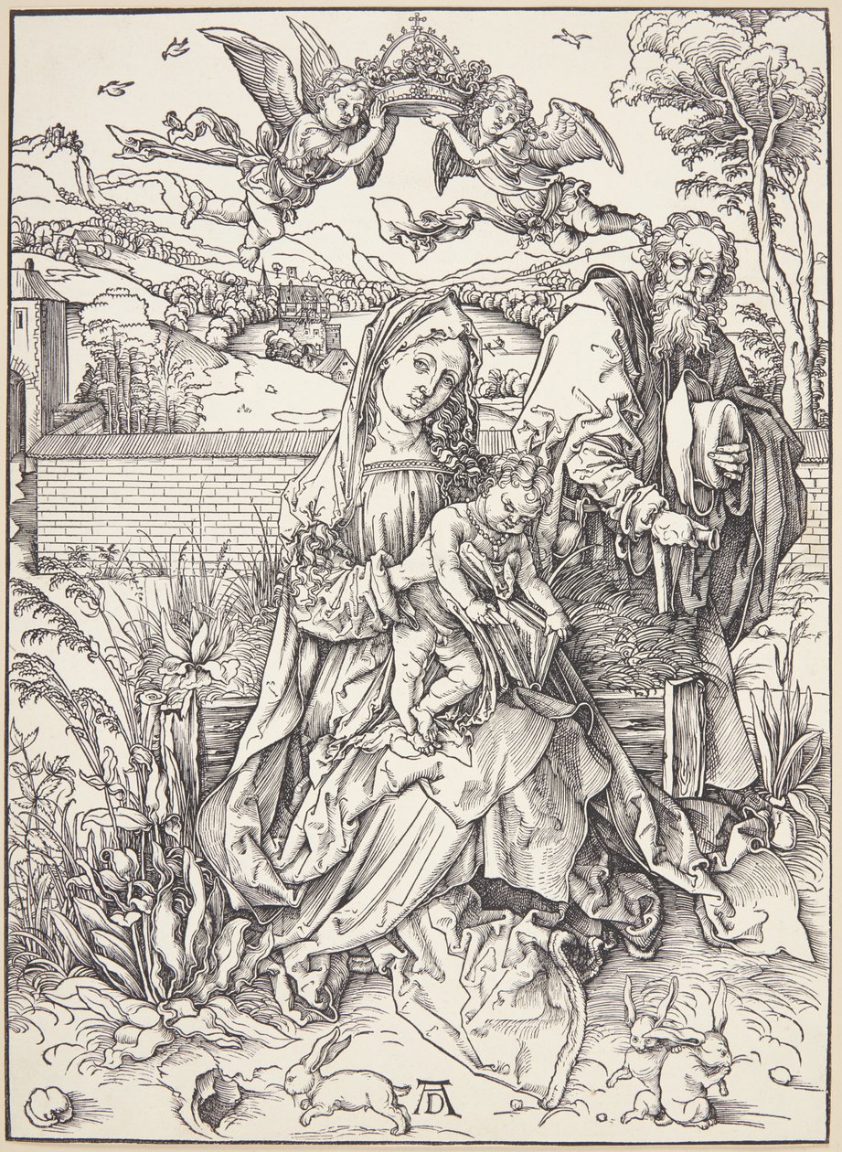 La Sainte Famille avec trois lièvres - Albrecht Dürer