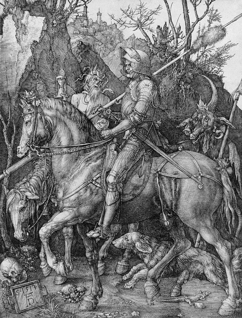 Le Chevalier, la Mort et le Diable, 1513 - Albrecht Dürer