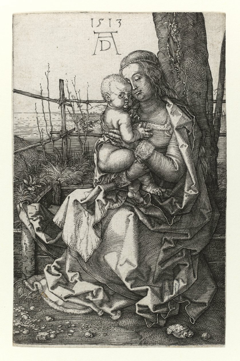 La Madone assise près de l