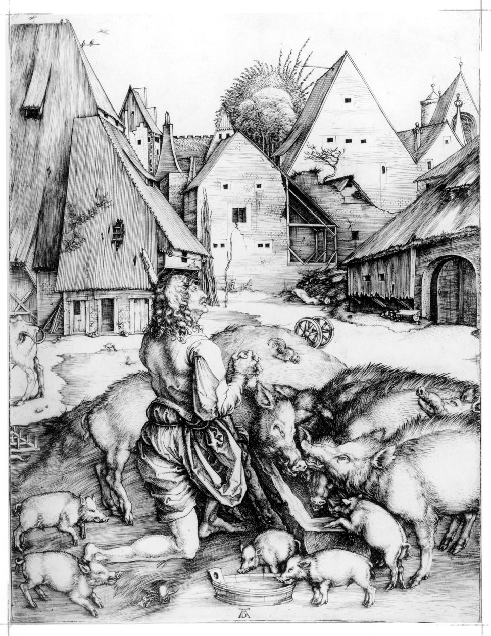 Le fils prodigue, 1496 - Albrecht Dürer