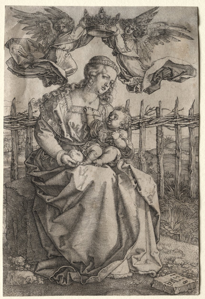 La Vierge couronnée par deux anges, 1518 - Albrecht Dürer