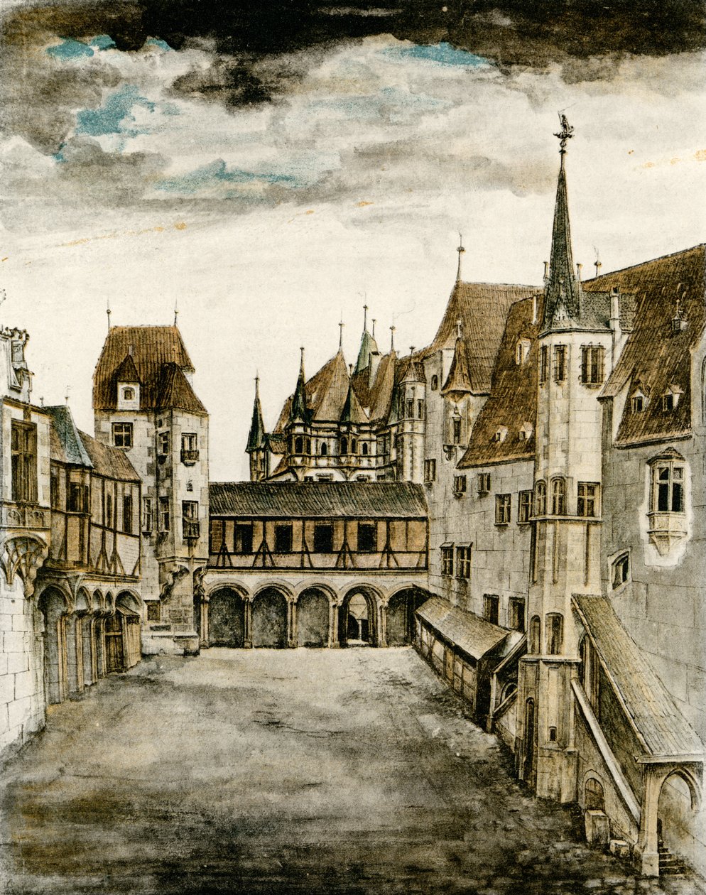 Vue de la cour du château - Albrecht Dürer