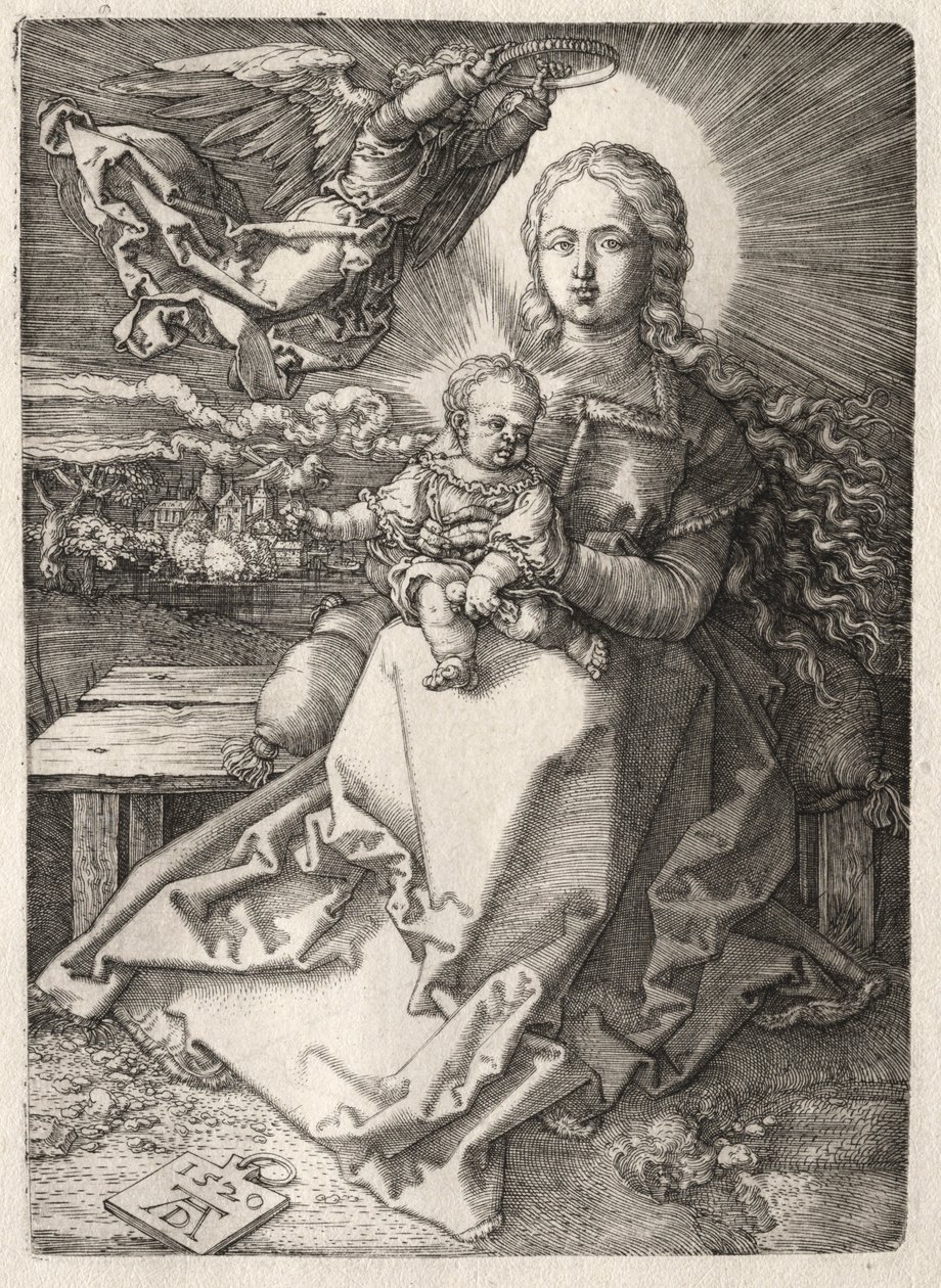 Vierge couronnée par un ange, 1520 - Albrecht Dürer