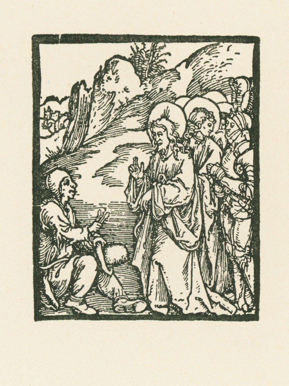 Le Christ guérit un lépreux - Albrecht Dürer or Duerer