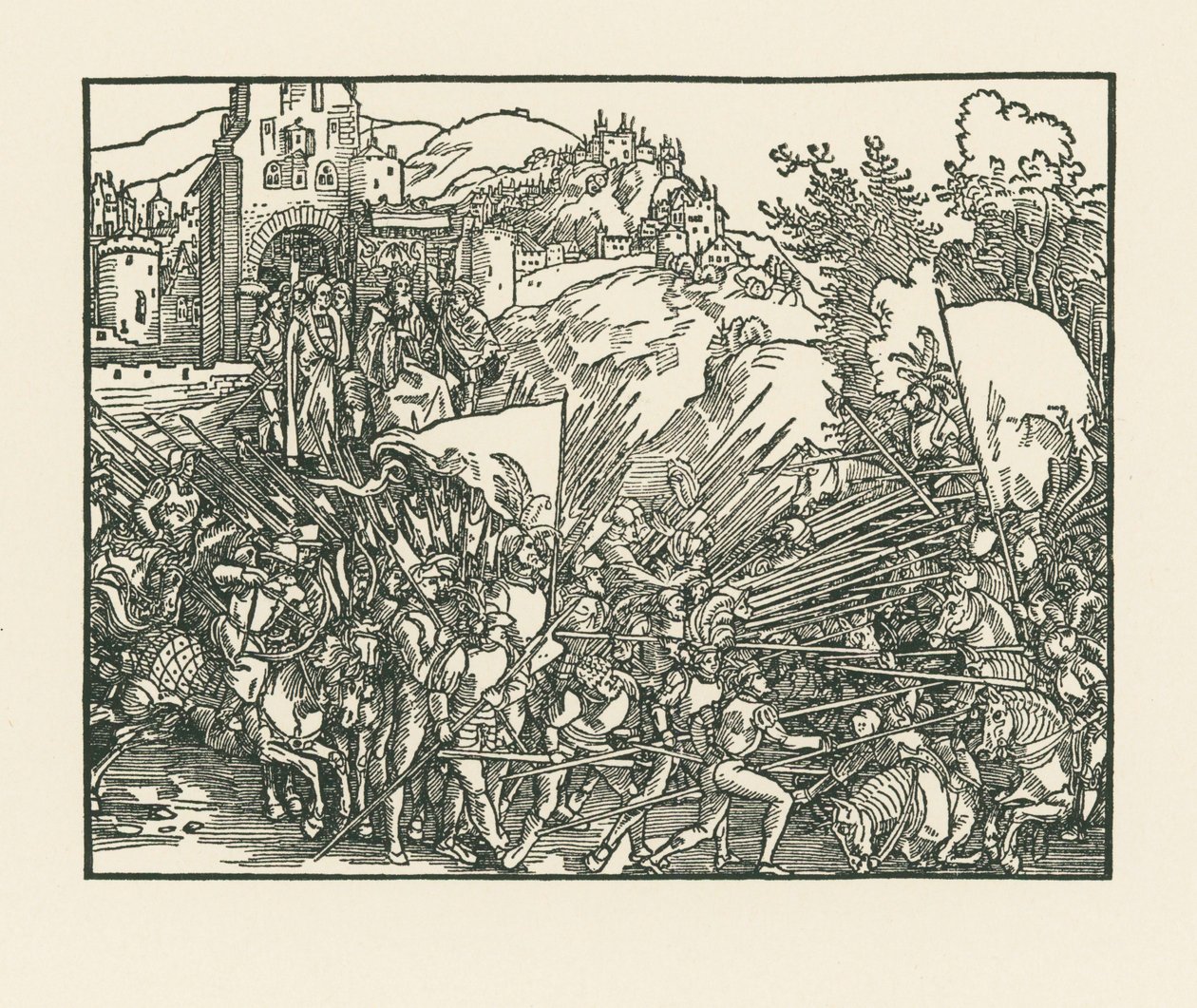 Holopherne combattant les Juifs - Albrecht Dürer or Duerer