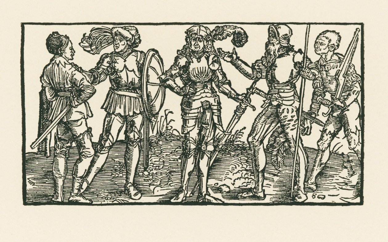 Chevaliers et soldats - Albrecht Dürer or Duerer