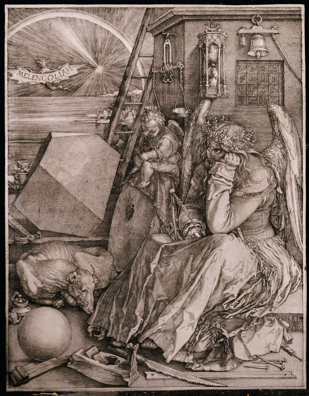 Mélancolie, 1513 - Albrecht Dürer