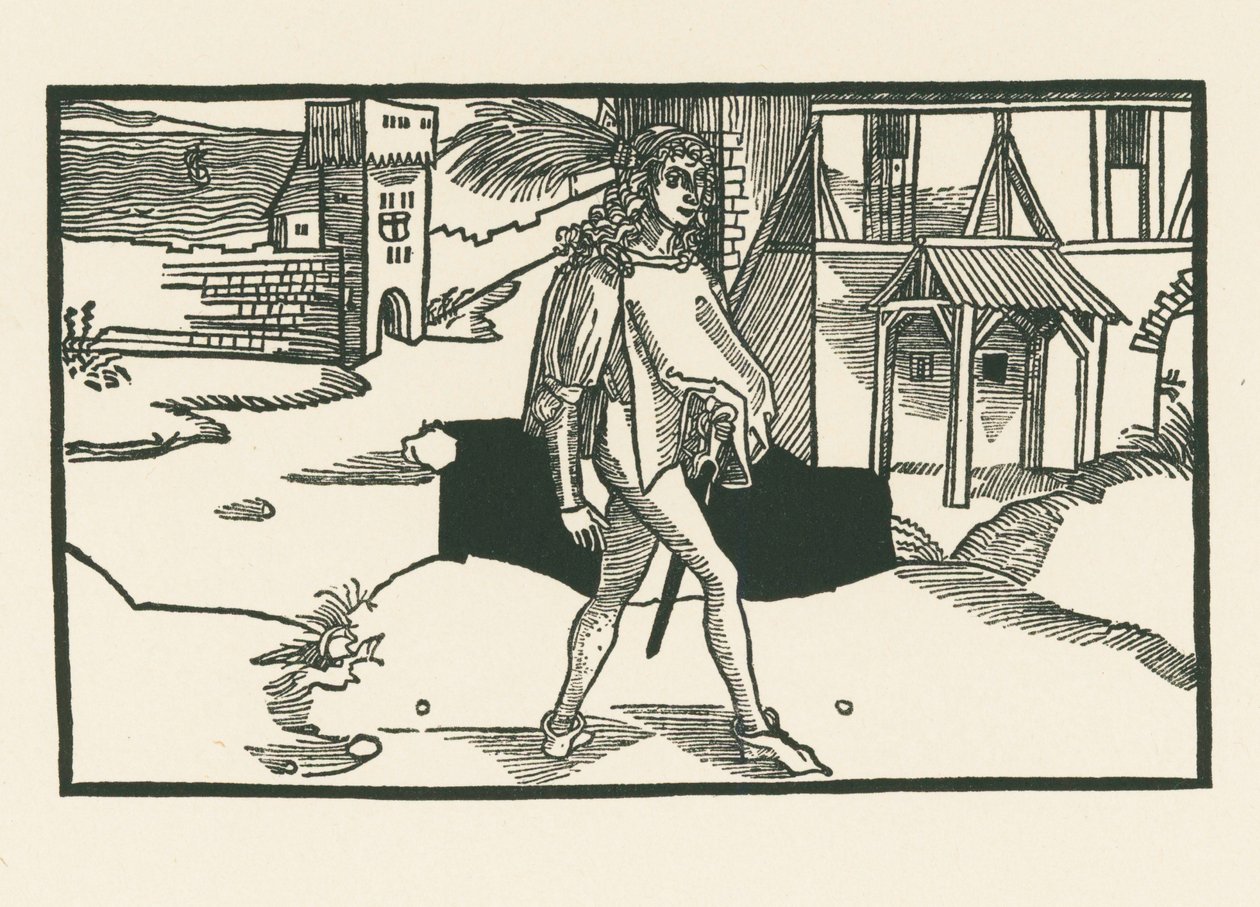 Phaedria, vers 1492-93 (gravure sur bois) - Albrecht Dürer or Duerer
