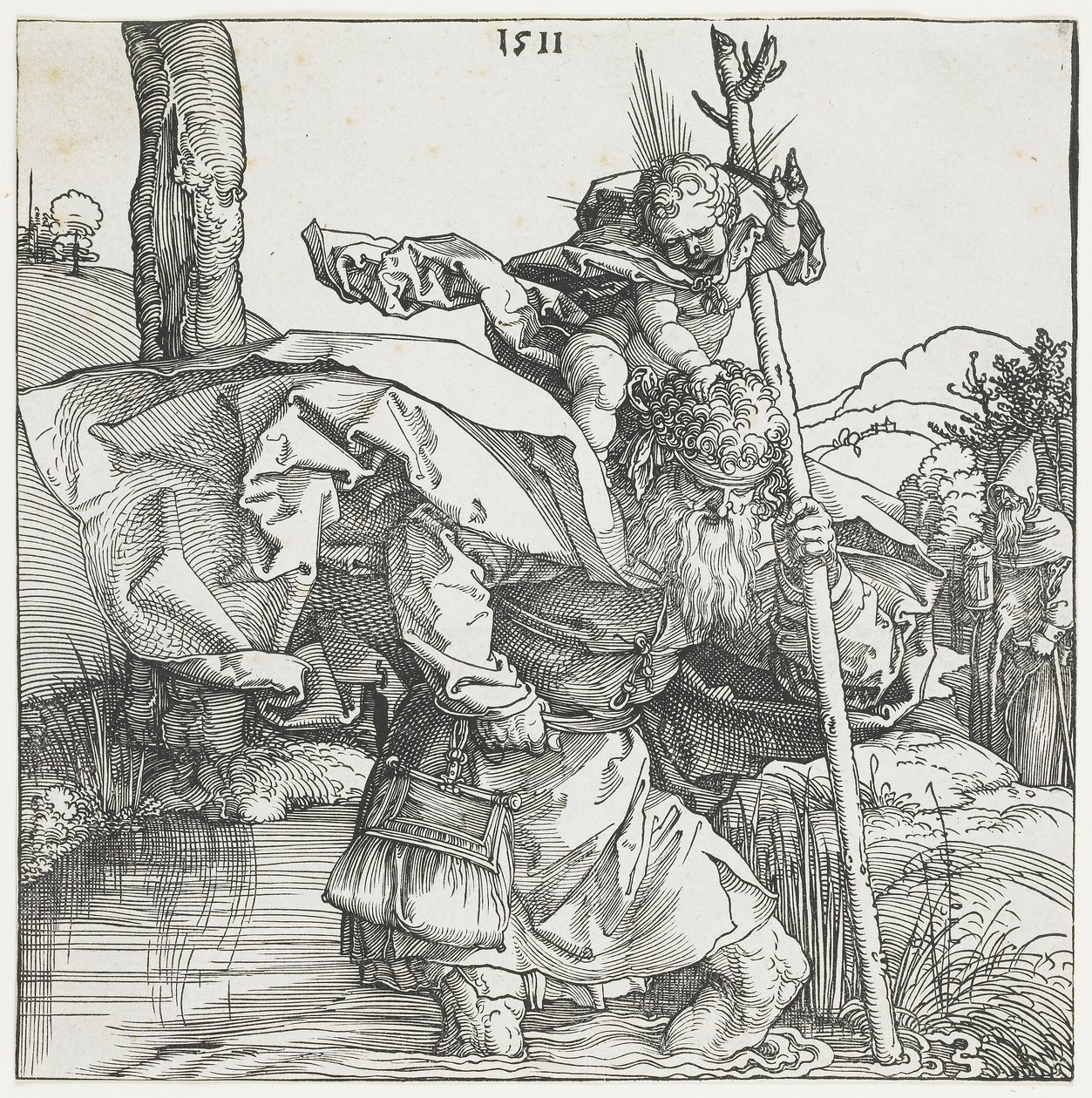 Saint Christophe - Albrecht Dürer