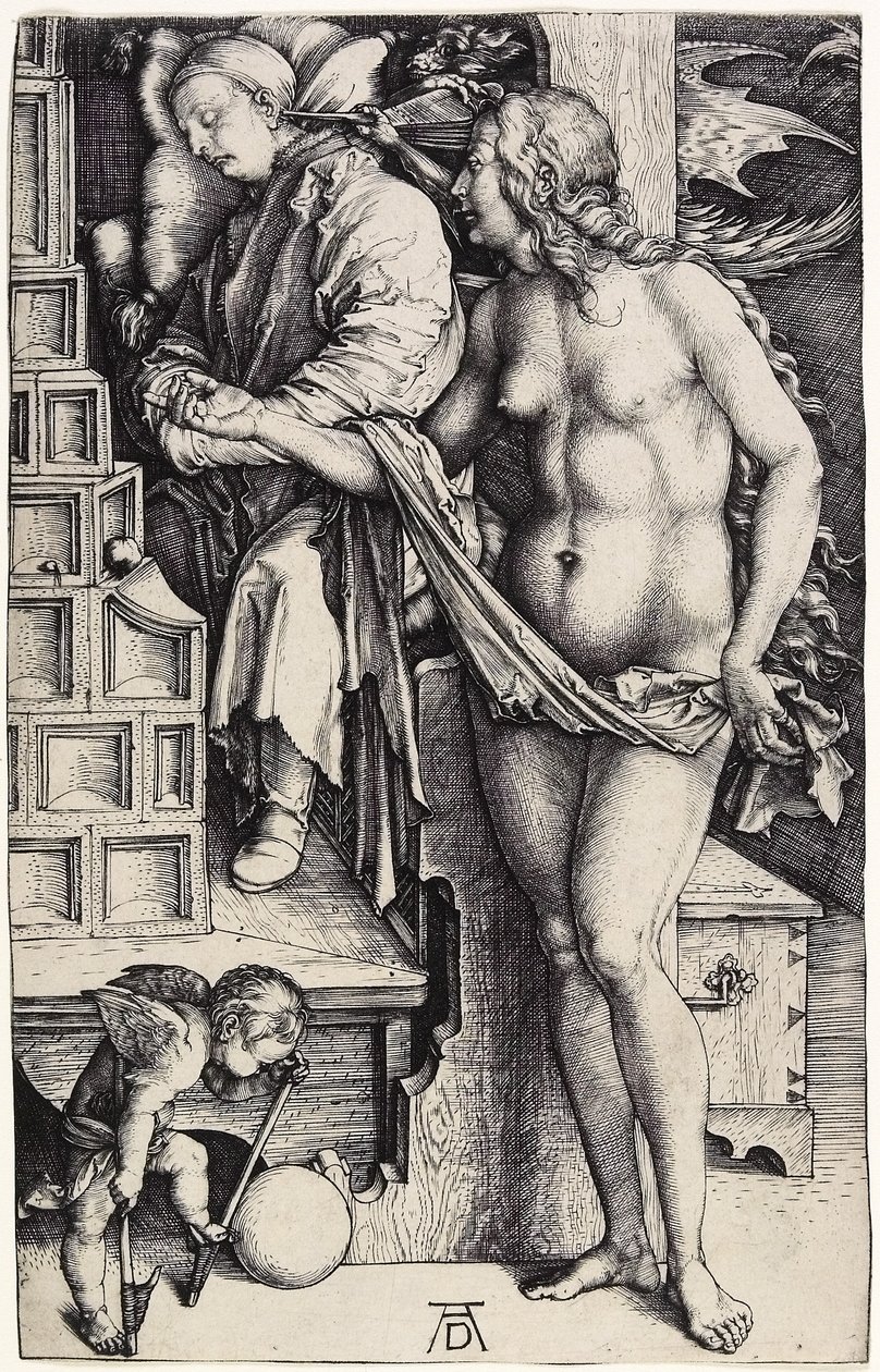 Le Rêve, c.1500 (gravure) - Albrecht Dürer