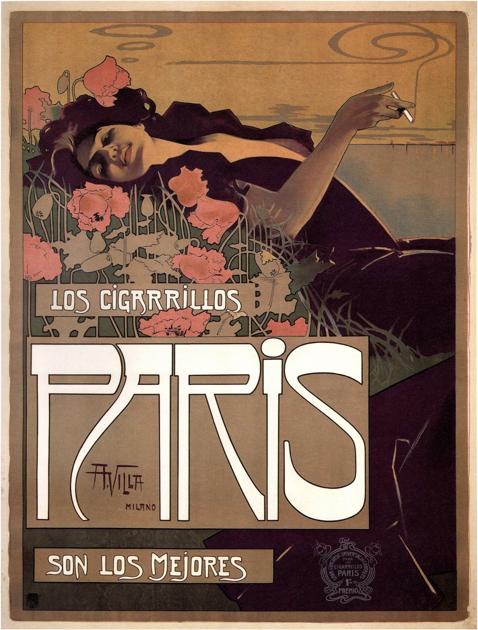 Los Cigarillos Paris, 1901 - Aleardo Villa