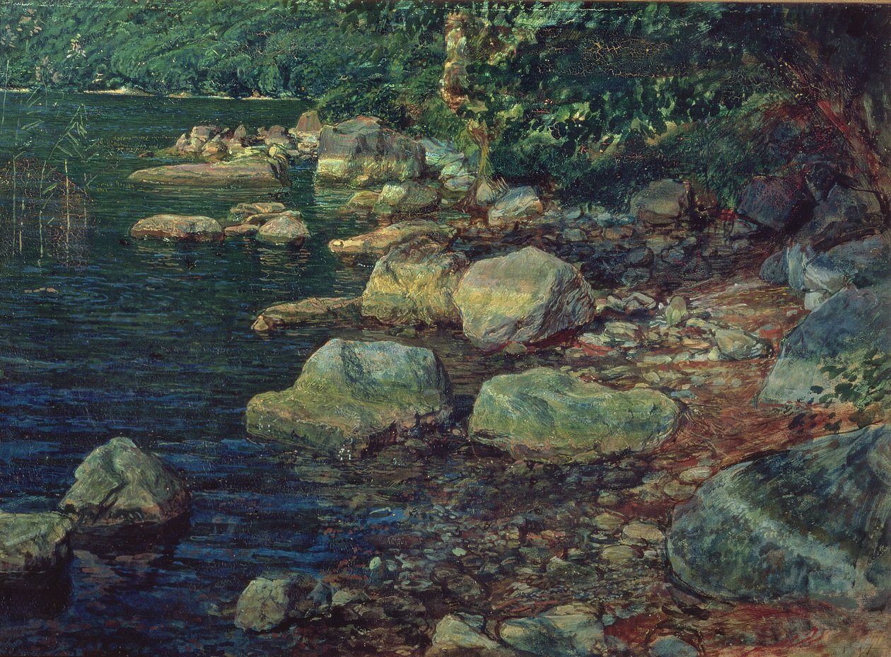 Scène de rivière à Palazzuolo - Aleksandr Andreevich Ivanov