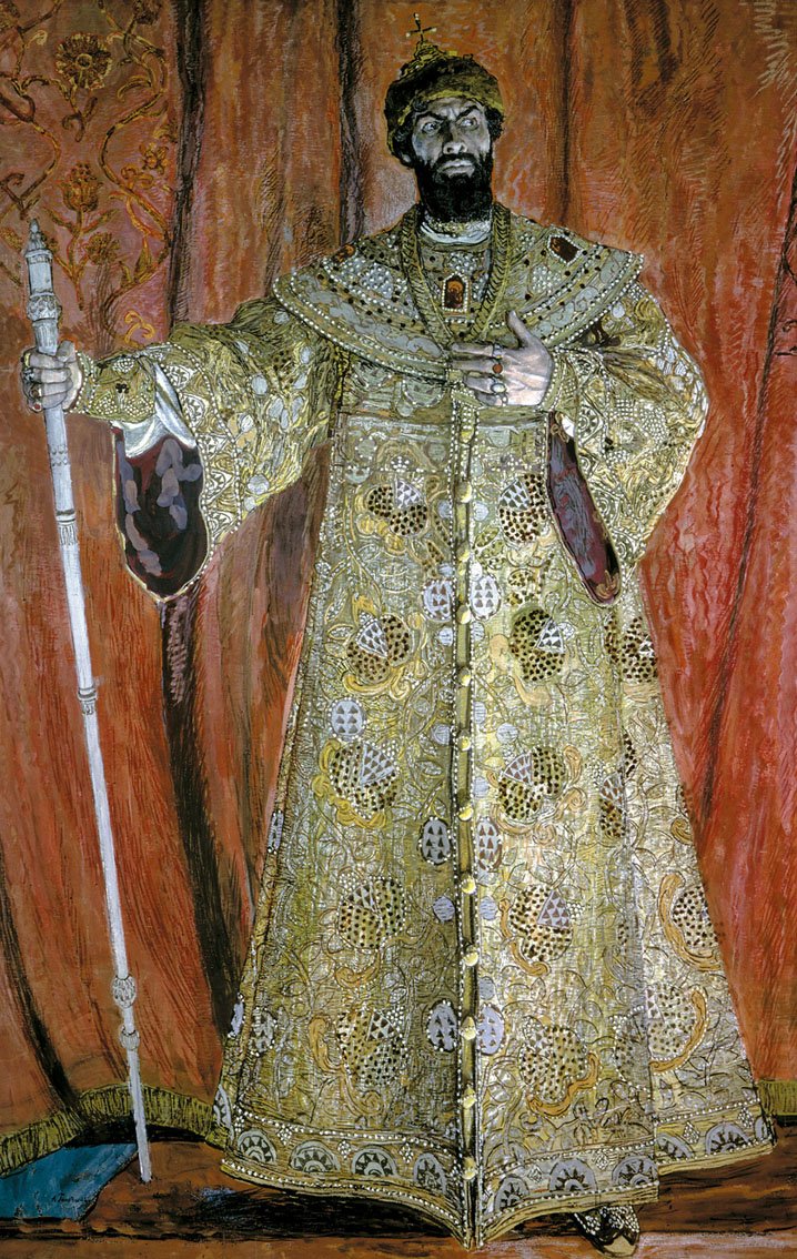 Portrait de Feodor Chaliapin en Boris Godounov - Aleksandr Jakovlevic Golovin