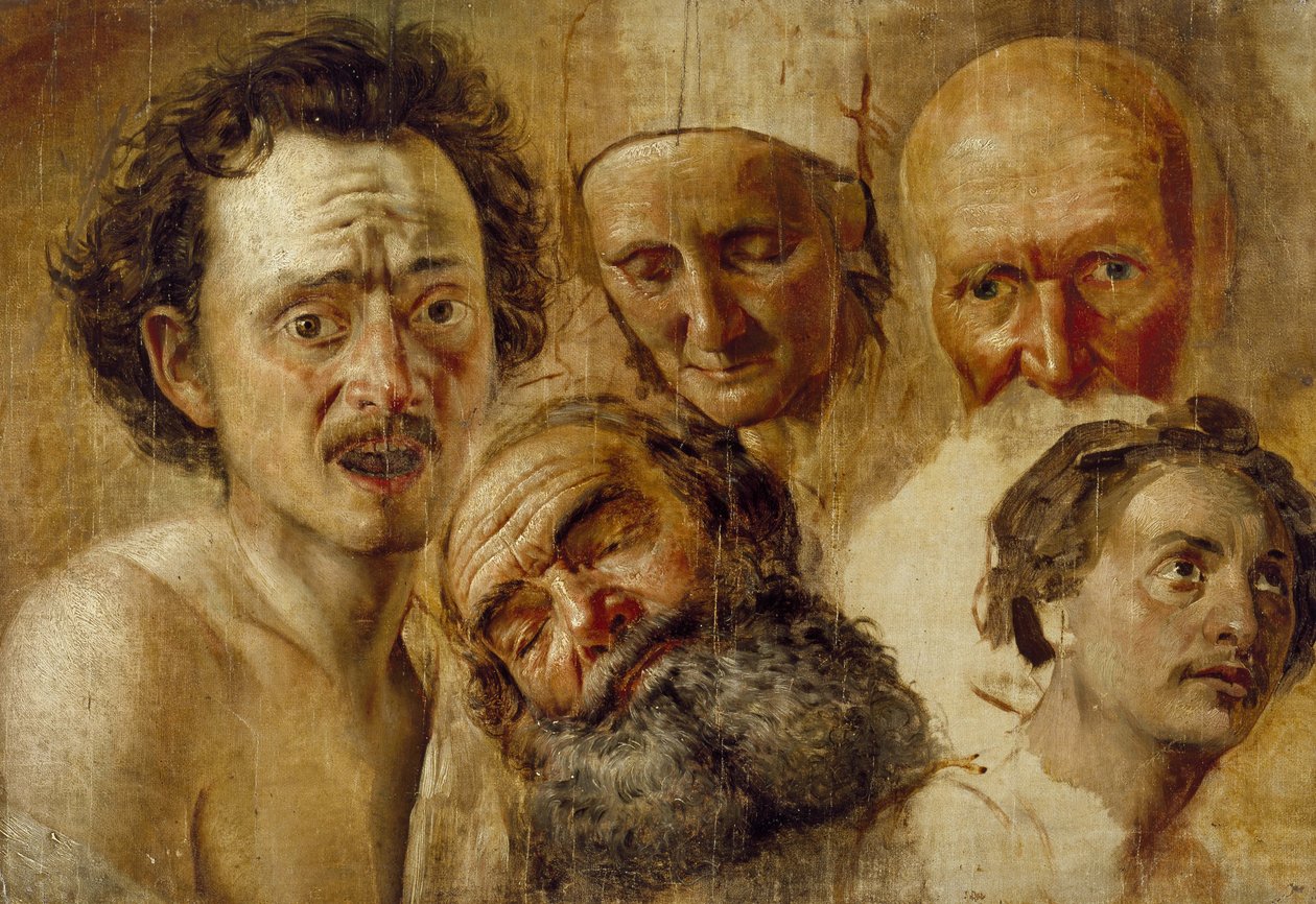 Étude de têtes, c. 1830 - Aleksandr Andreevich Ivanov