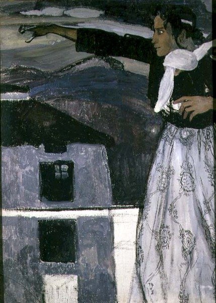 Femme en gris - Aleksandr Jakovlevic Golovin