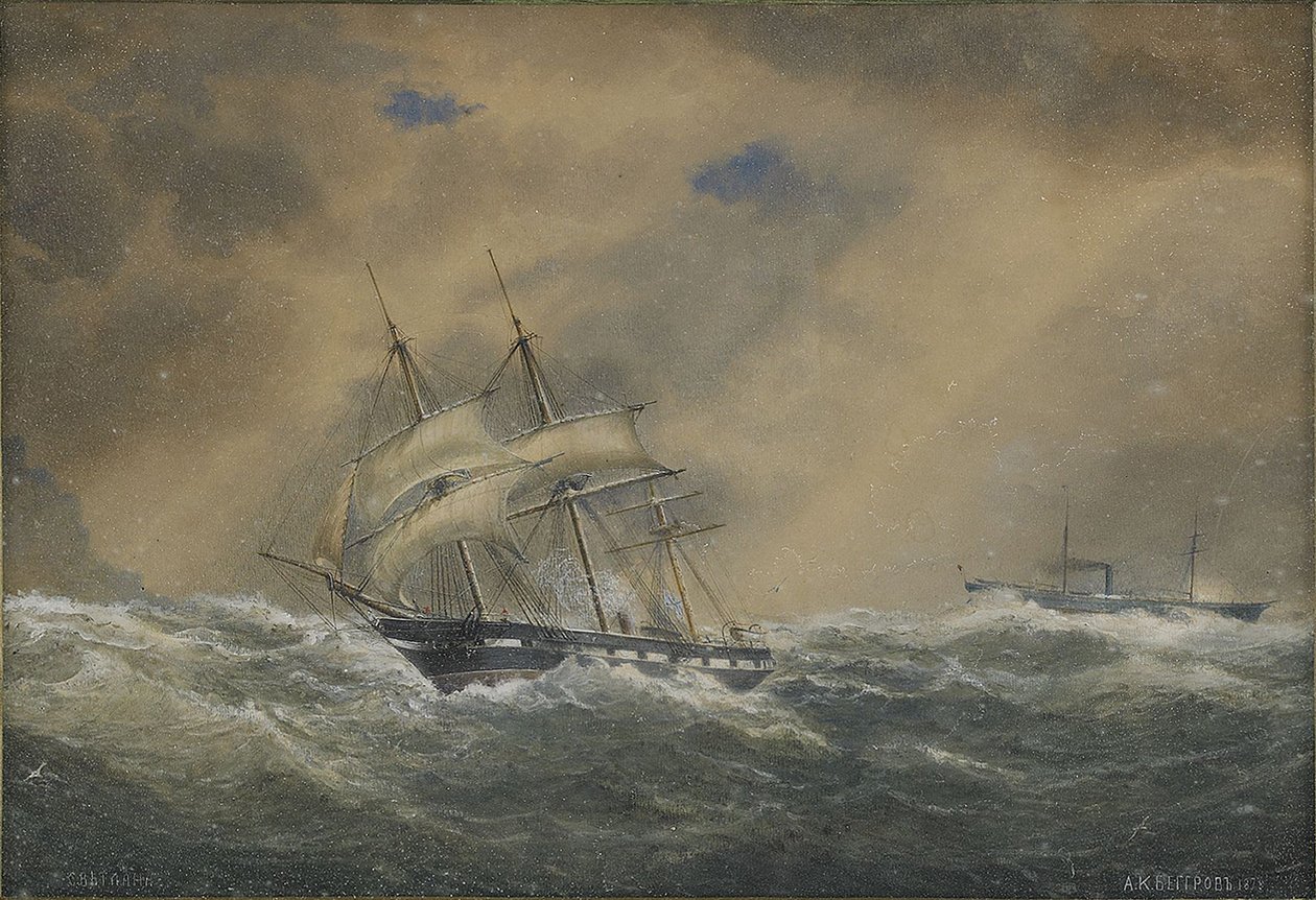 La frégate à vapeur Svetlana, 1878 - Aleksandr Karlovich Beggrov