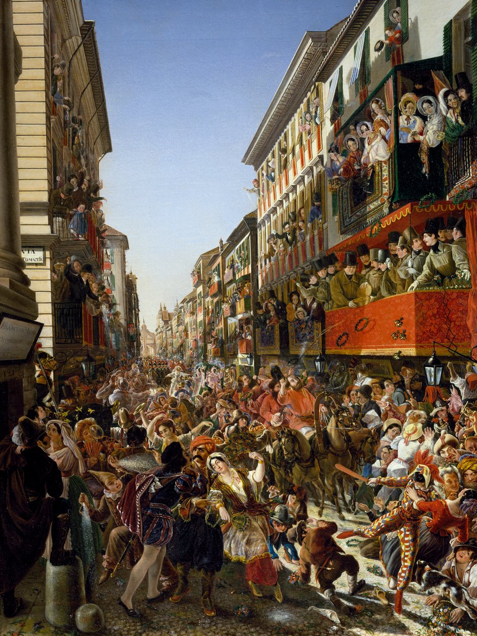 Carnaval à Rome - Aleksandr Petrovich Myasoedov