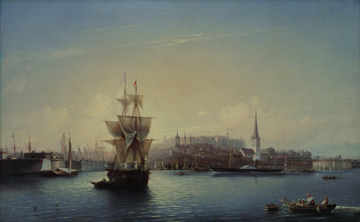 Port de Tallinn, 1853 - Aleksei Petrovich Bogolyubov
