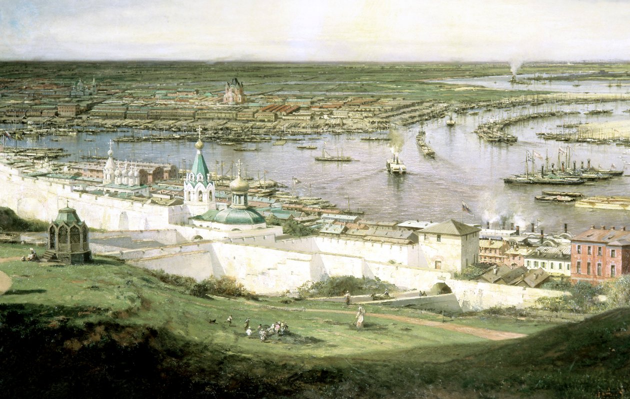 Vue de Nijni Novgorod, 1878 - Aleksey Bogolyubov