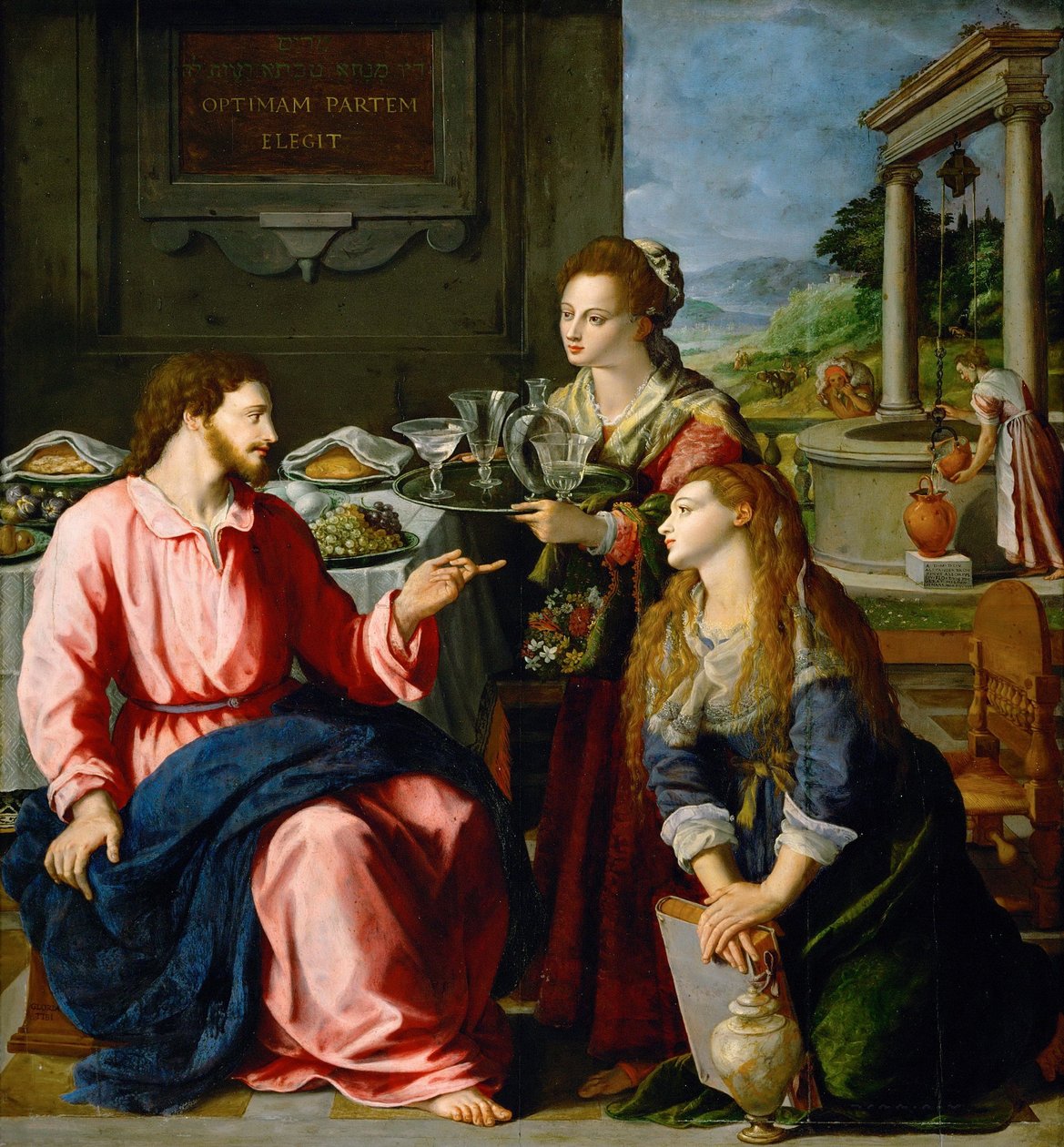 Christ chez Marie et Marthe - Alessandro Allori