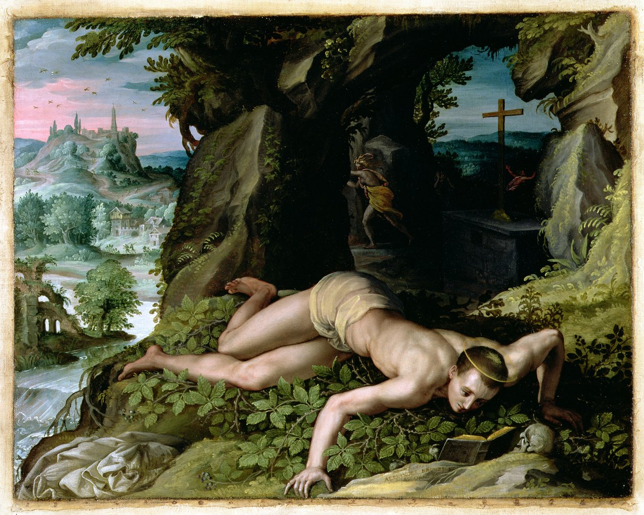 La Tentation de Saint Benoît, c.1587 - Alessandro Allori
