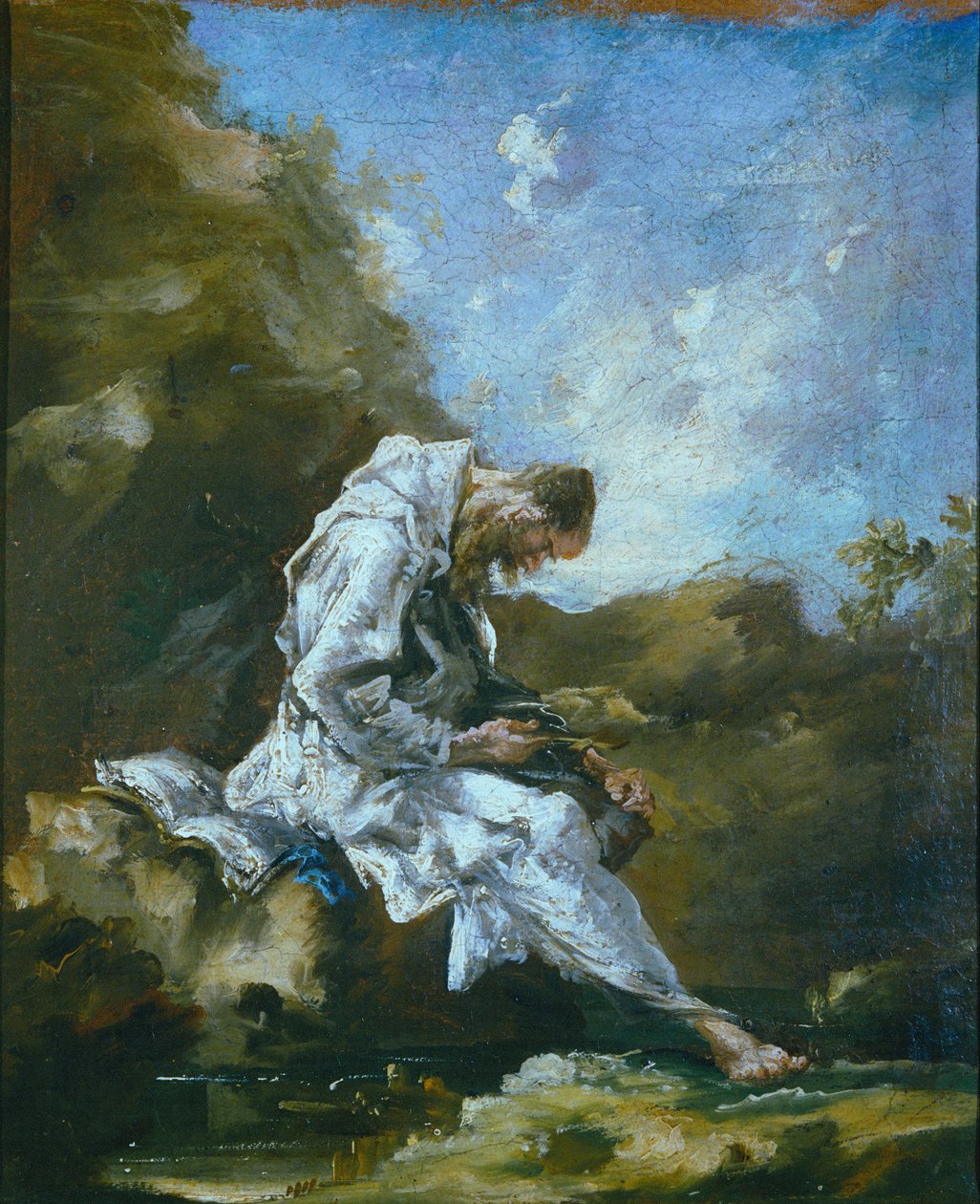 Ermite dans le désert - Alessandro Magnasco
