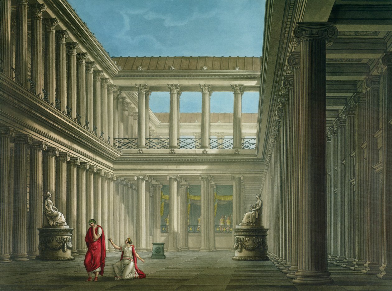 Intérieur de la basilique de Pompéi, design pour l
