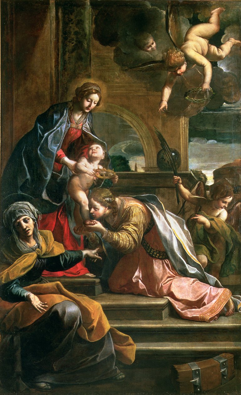 Le mariage mystique de Sainte Catherine - Alessandro Tiarini