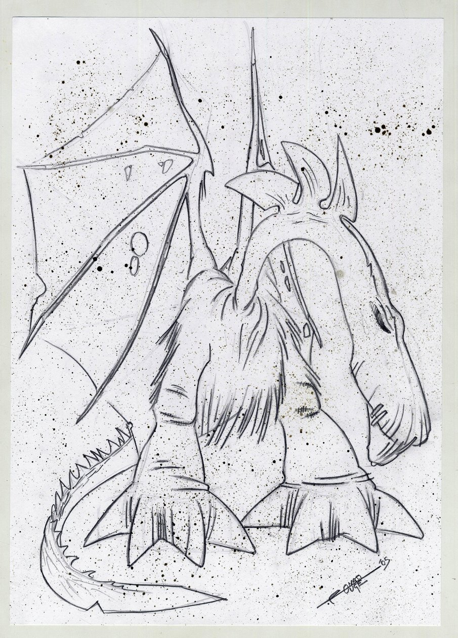 Animal légendaire pour illustration fantastique : dragon - Alessandro Lonati