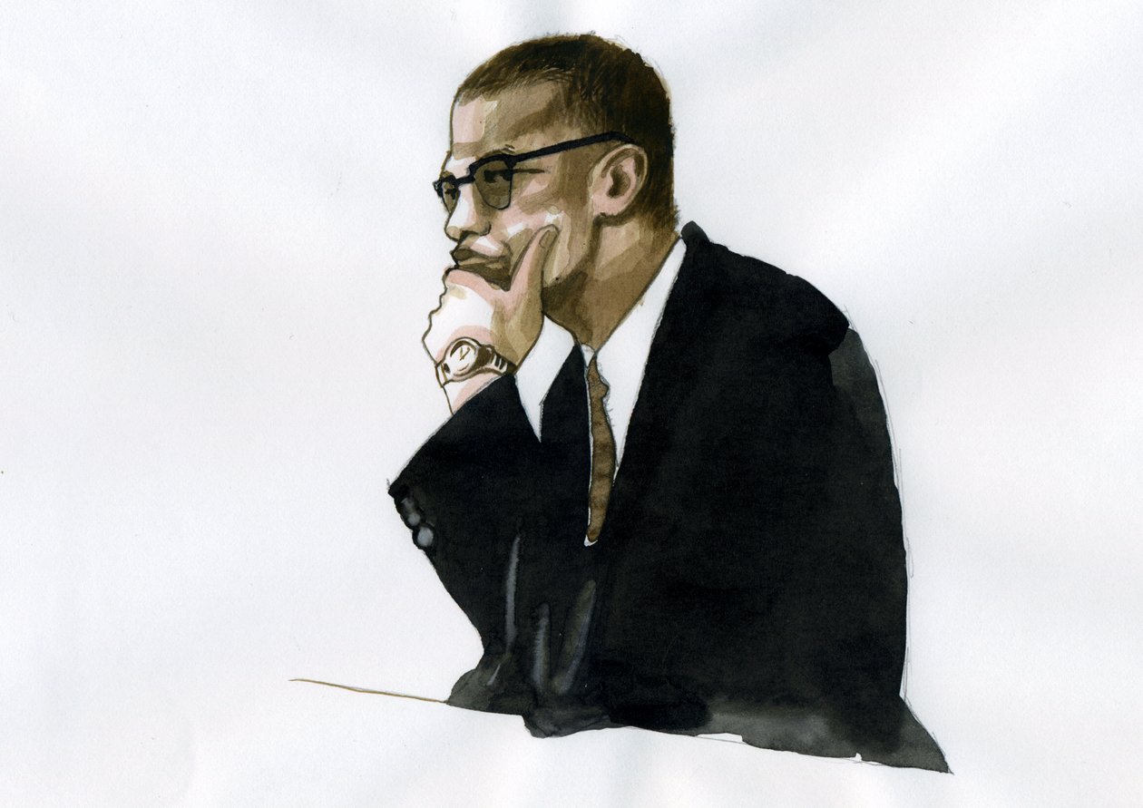 Malcolm X (1925-1965) Activiste afro-américain - Alessandro Lonati