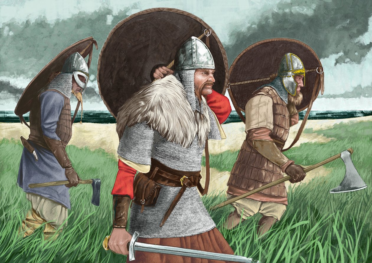 Guerriers vikings débarquant - Alessandro Lonati