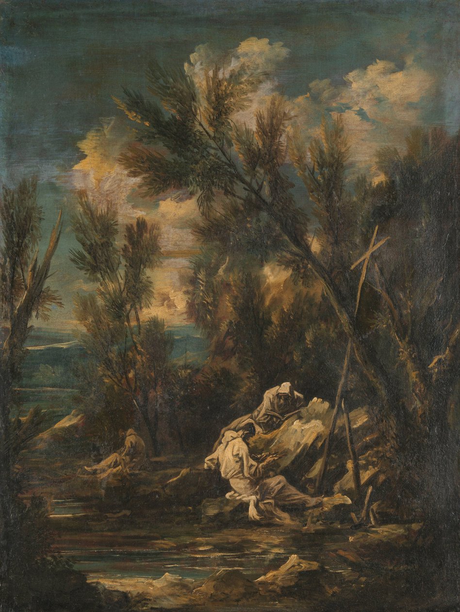 Moines chartreux dans un paysage - Alessandro Magnasco