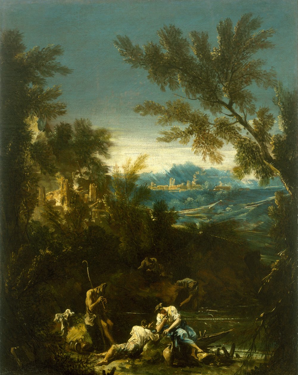 Paysage avec figures - Alessandro Magnasco