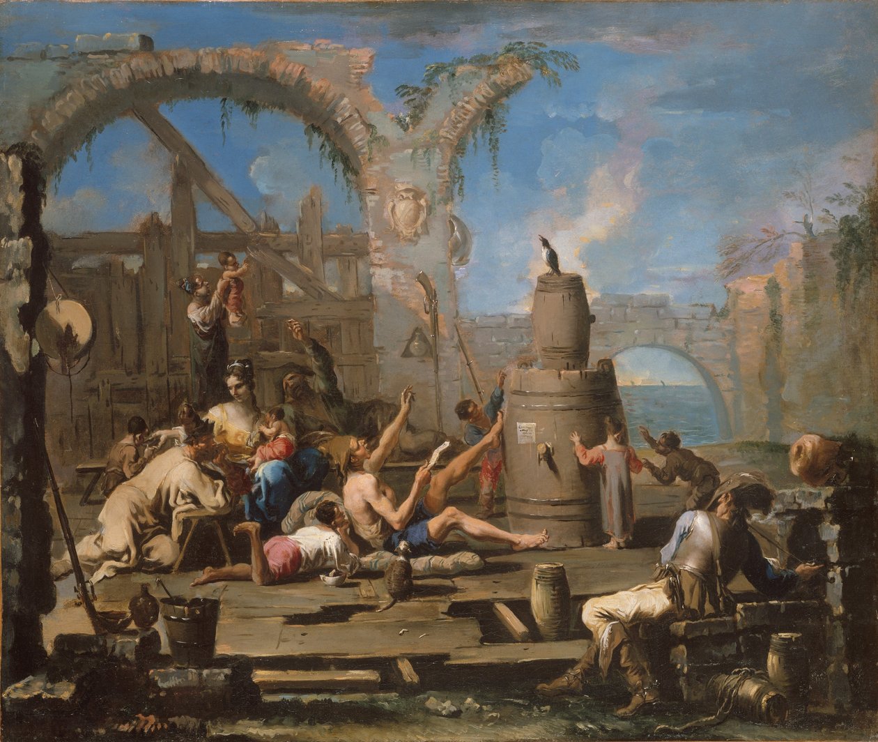 La pie apprivoisée - Alessandro Magnasco