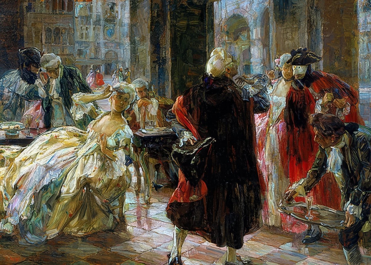 Le Café Florian au XVIIIe siècle - Alessandro Milesi
