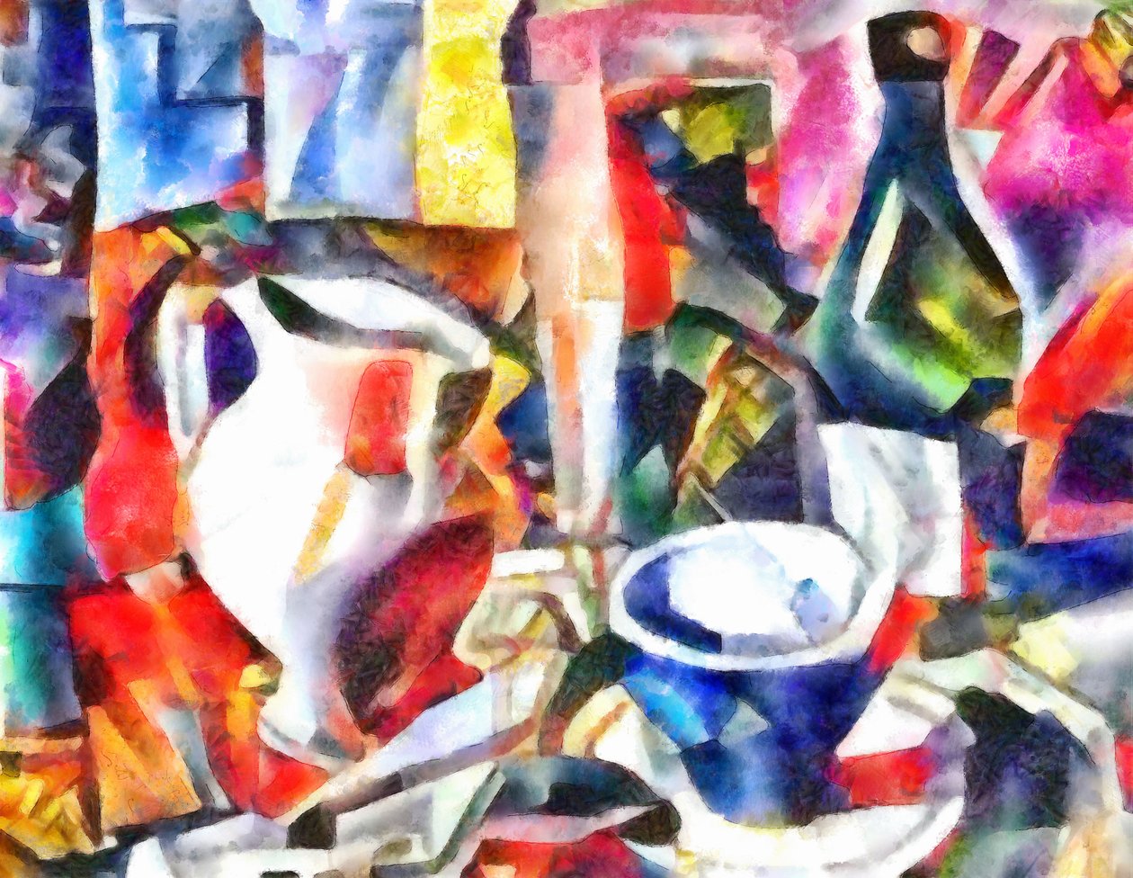 Nature morte avec une bouteille, 2017 - Alex Caminker