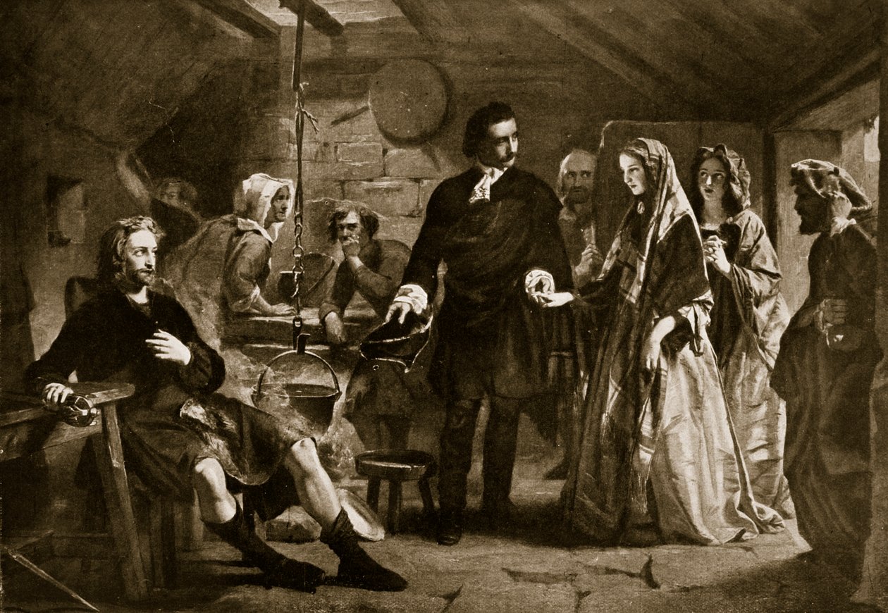 Introduction de Flora MacDonald au prince Charlie, illustration de 