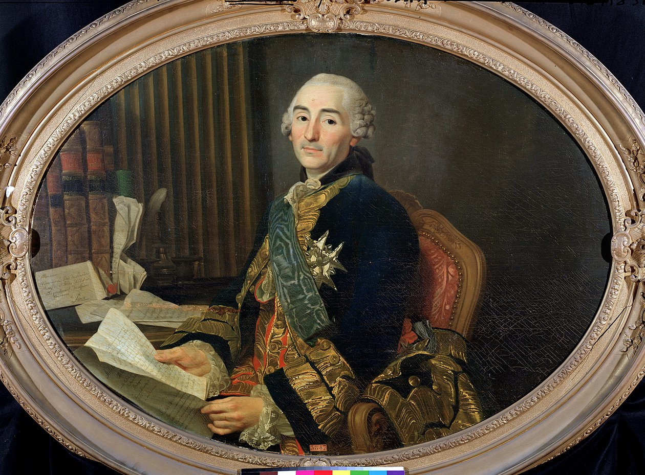 César-Gabriel de Choiseul-Chevigny (1712-85) Duc de Praslin, 1763 - Alexander Roslin