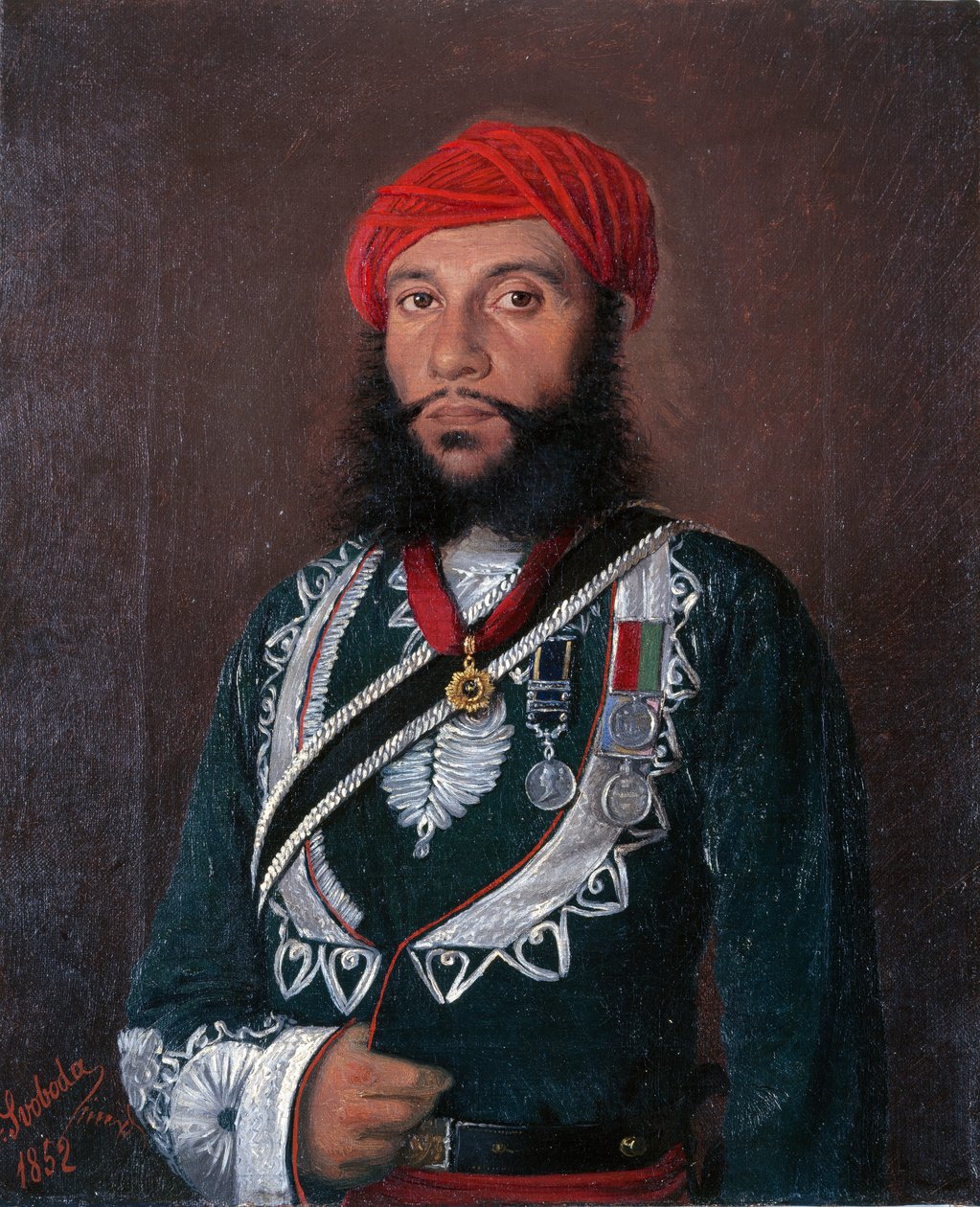 Un Officier Indien du 2e Régiment de Cavalerie Irrégulière, 1852 - Alexander Sandor Svoboda