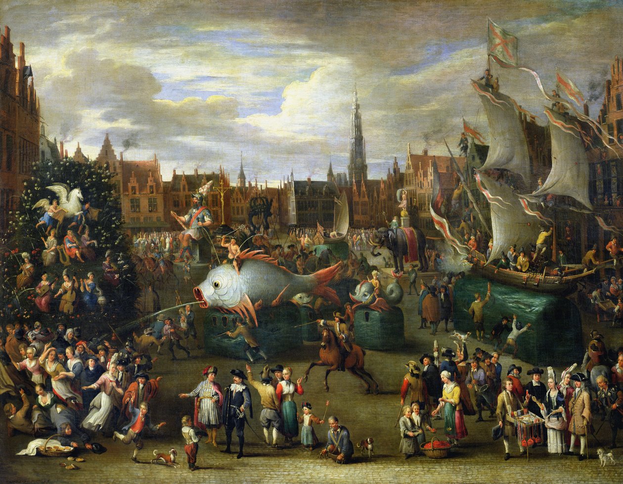Une fête à Anvers - Alexander van Bredael