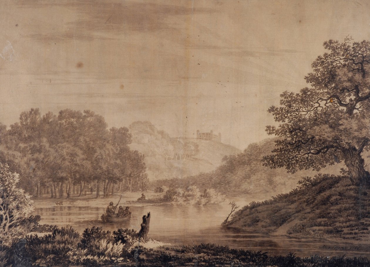 Paysage italien - Alexander Cozens
