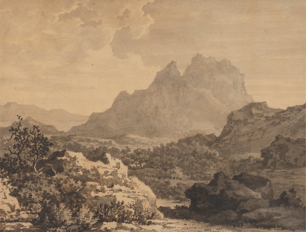 Paysage montagneux - Alexander Cozens