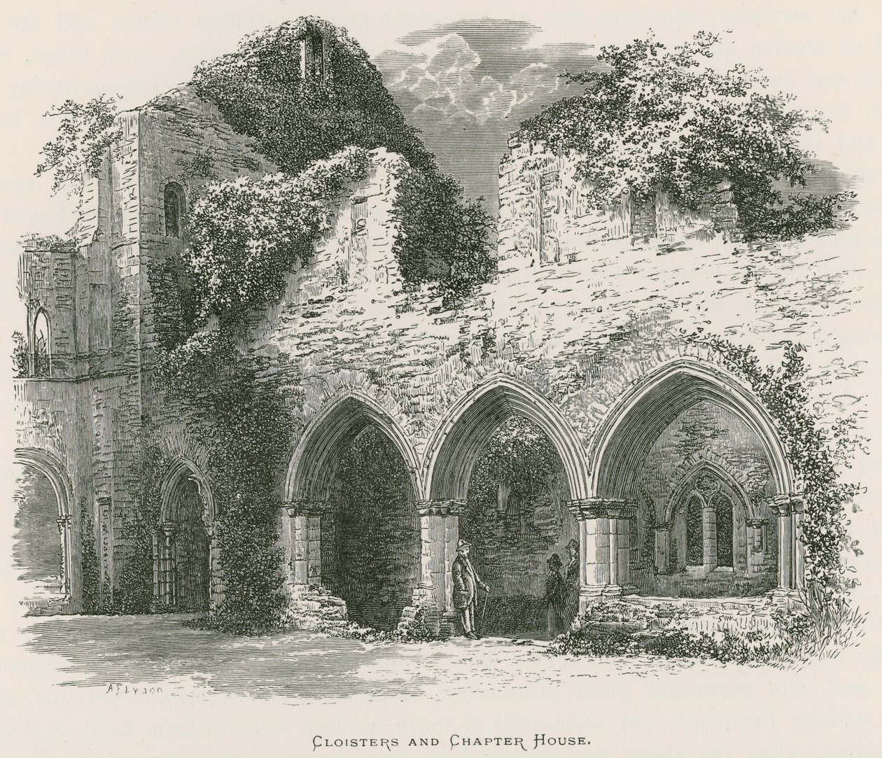 Abbaye de Netley, Cloîtres et Salle Capitulaire - Alexander Francis Lydon