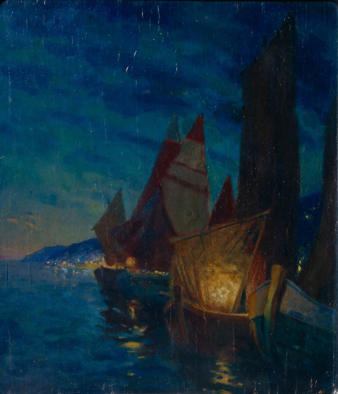 Voiles la nuit - Alexander Fyodorovich Gaush